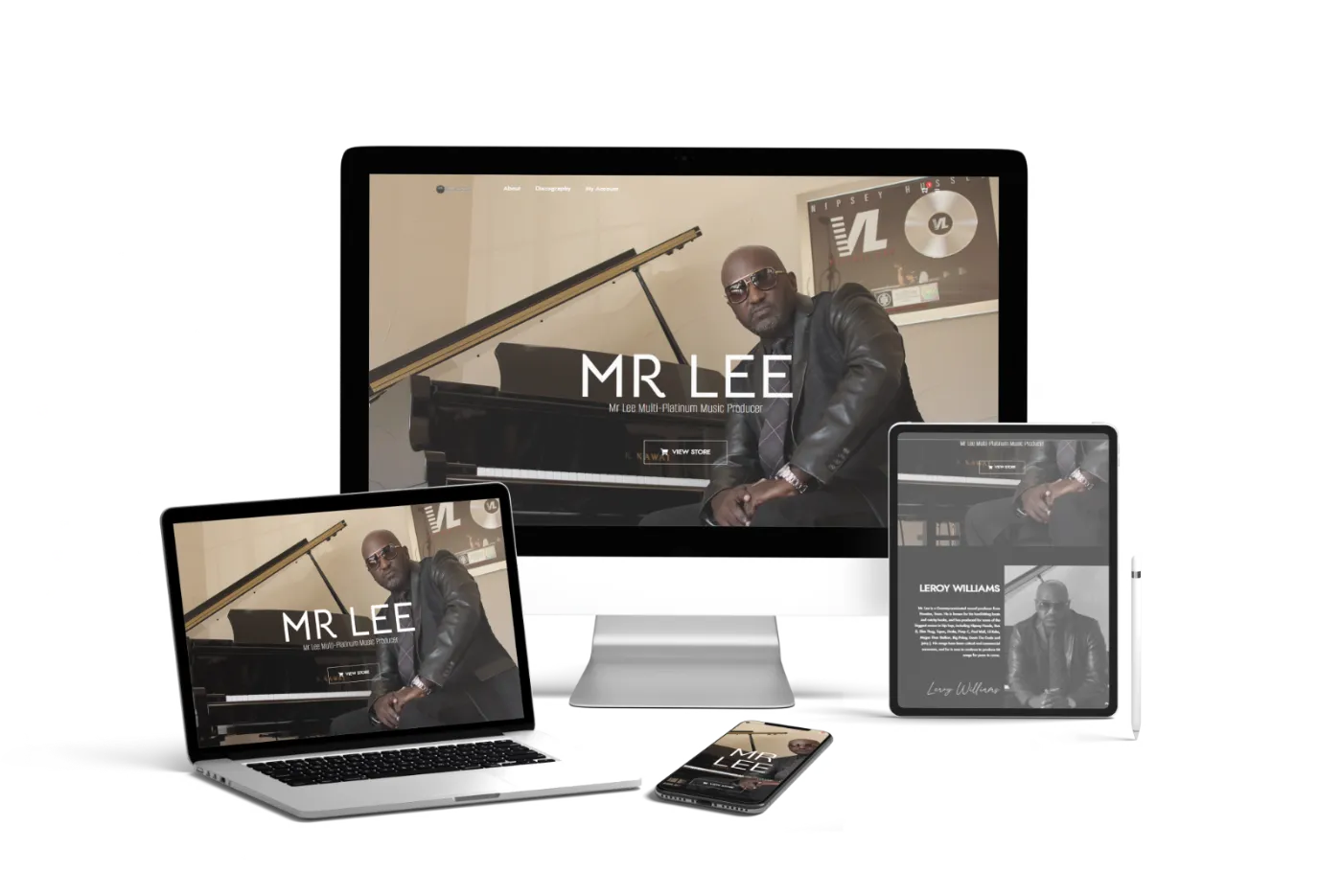 Mr Lee, Grammy nominated producer website design